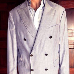 Peter Millar Double Breasted Sport Coat NEW 44TBea